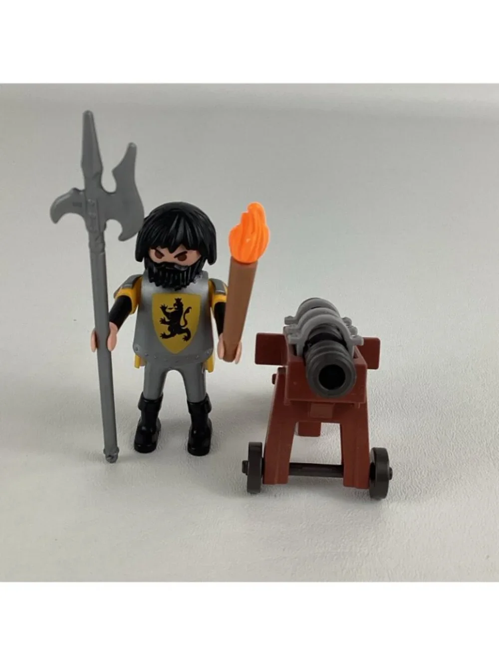 Playmobil Knights 4870 Lion Knight Cannon Guard Figure Building Toy Geobra 20009